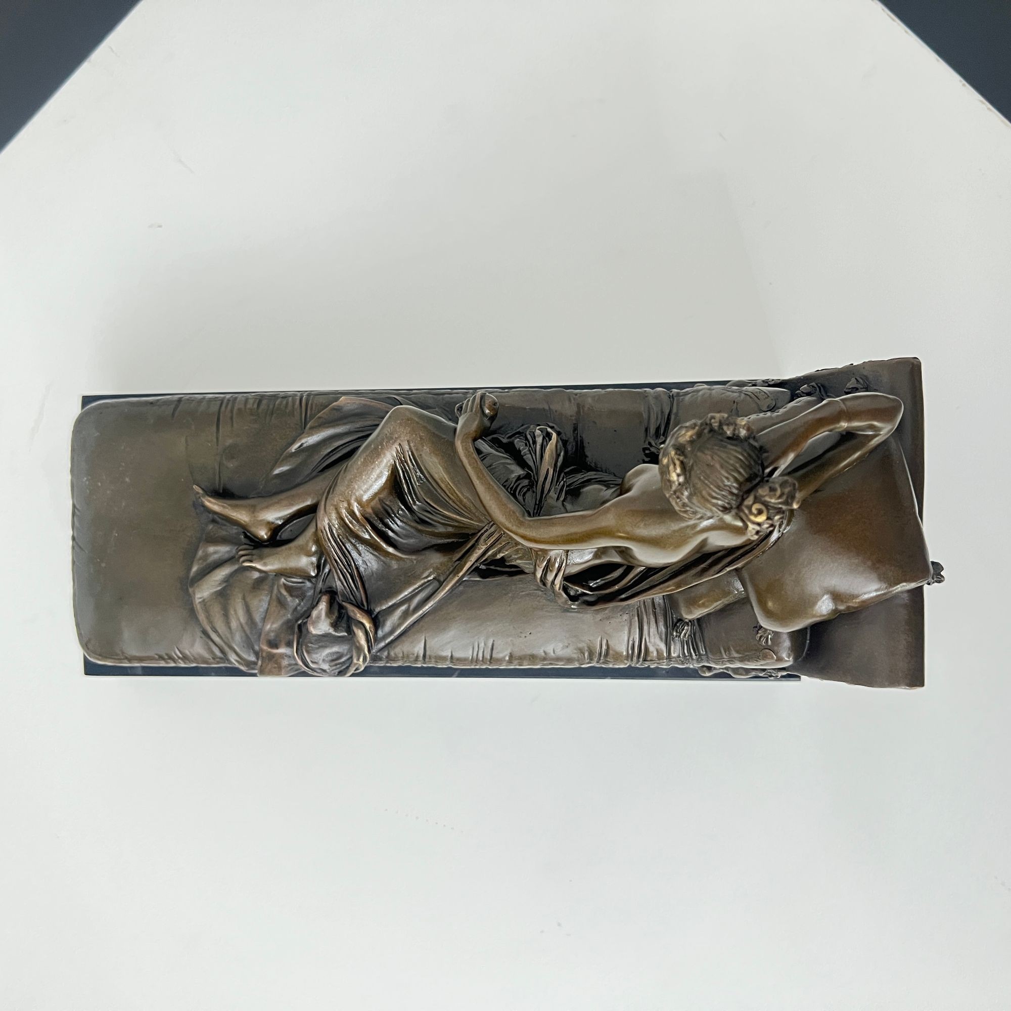 Bronze Figure of Paolina Bonaparte as Venus Victrix – After A. Canova, Paris circa 1950 - Image 12