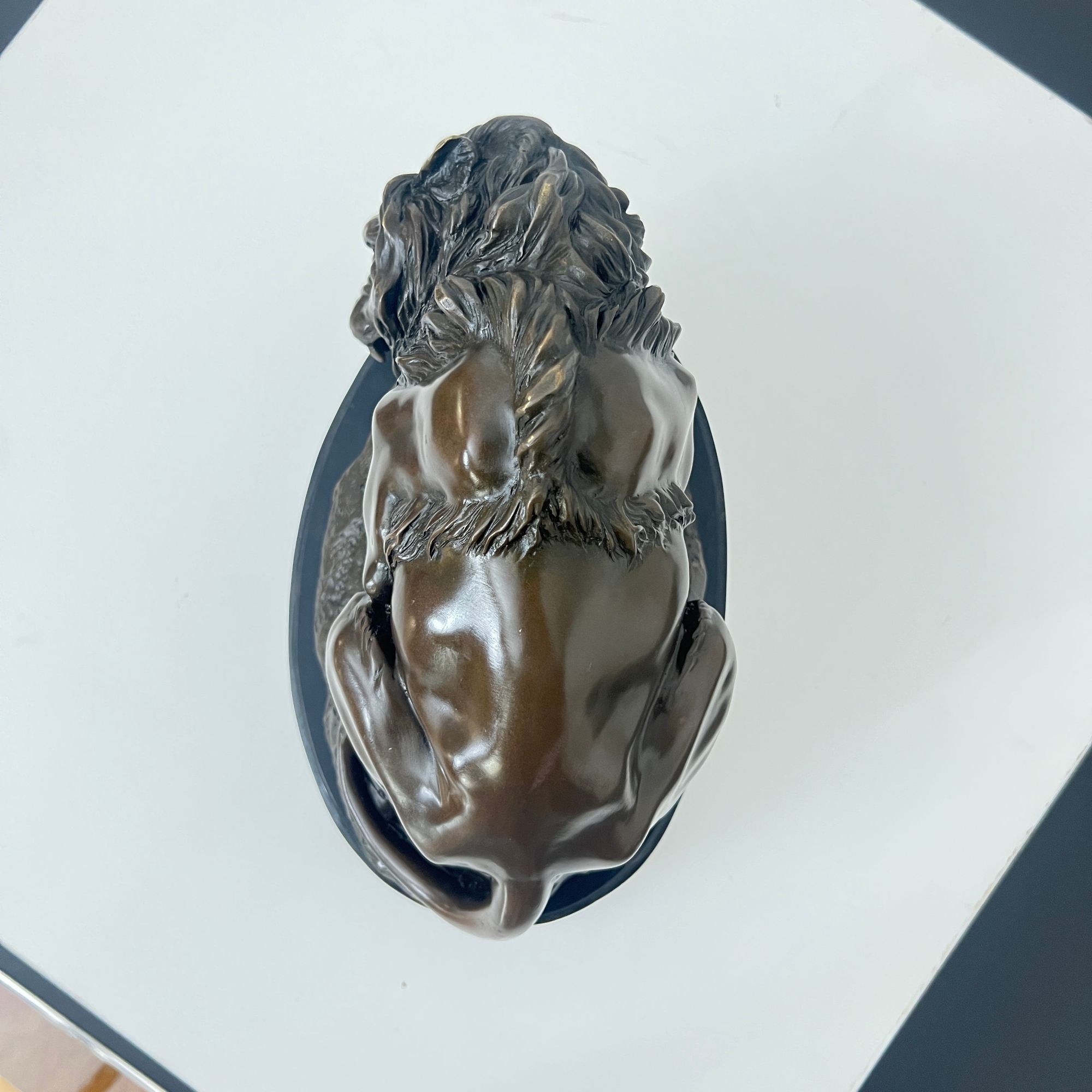 Bronze Figure: Lion Fighting a Snake, After A. Barye, France, 20th Century. - Image 16