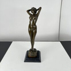 Alternative view of Art Deco Bronze Sculpture "Réveil", Signed ‘Philips’, Paris, 20th C.