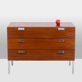 André Monpoix Teak Chest of drawers, 1960s.