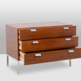 André Monpoix Teak Chest of drawers, 1960s.