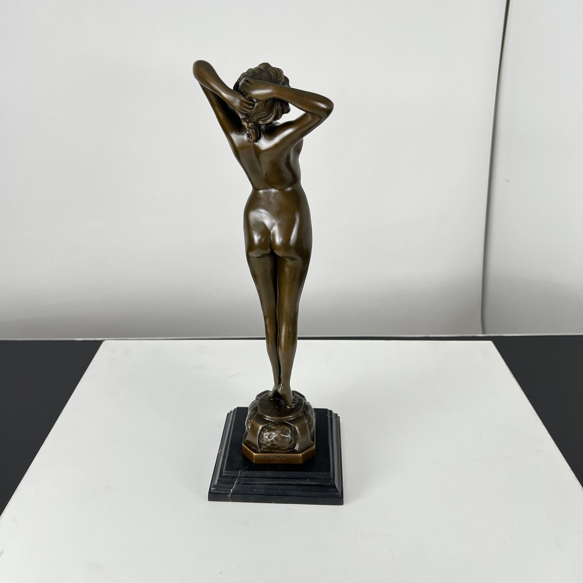 Art Deco Bronze Sculpture "Réveil", Signed ‘Philips’, Paris, 20th C. - Image 4