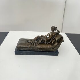 Bronze Figure of Paolina Bonaparte as Venus Victrix – After A. Canova, Paris circa 1950