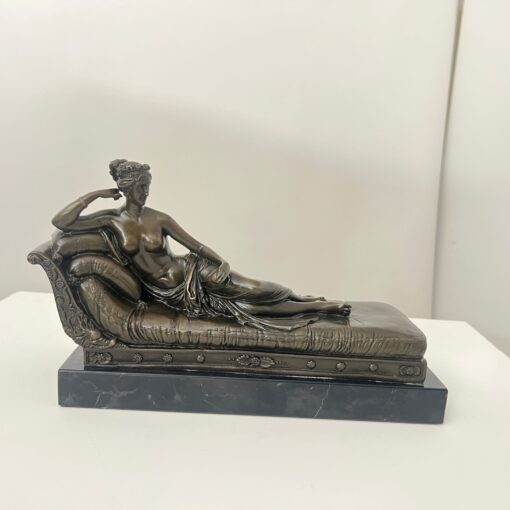 Bronze Figure of Paolina Bonaparte as Venus Victrix – After A. Canova, Paris circa 1950 - Image 8