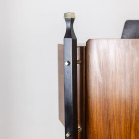 Pair of Italian teak veneer cabinets, 1960s.