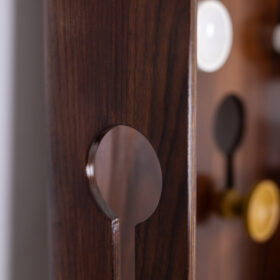 Coat Rack, Carlo di Carli, Rosewood Veneer, 1960s