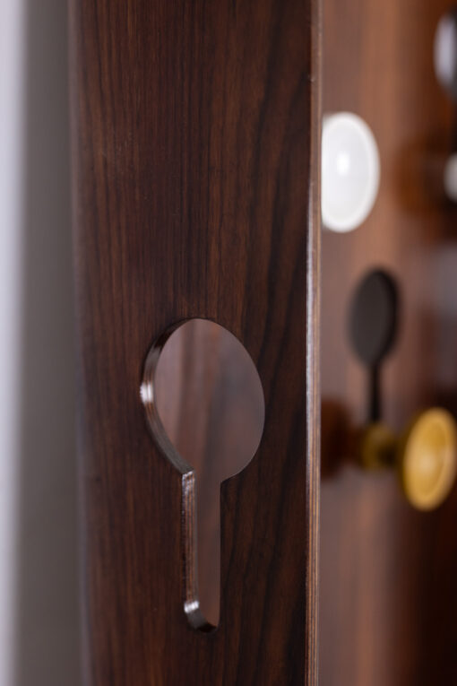 Coat Rack, Carlo di Carli, Rosewood Veneer, 1960s - Image 6