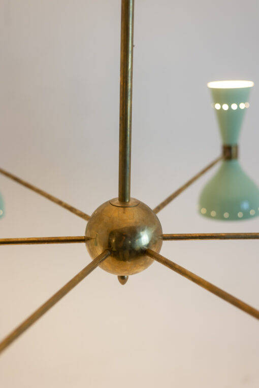 Italian Diabolo-Shaped Chandelier with 12 lights. Contemporary. - Image 4