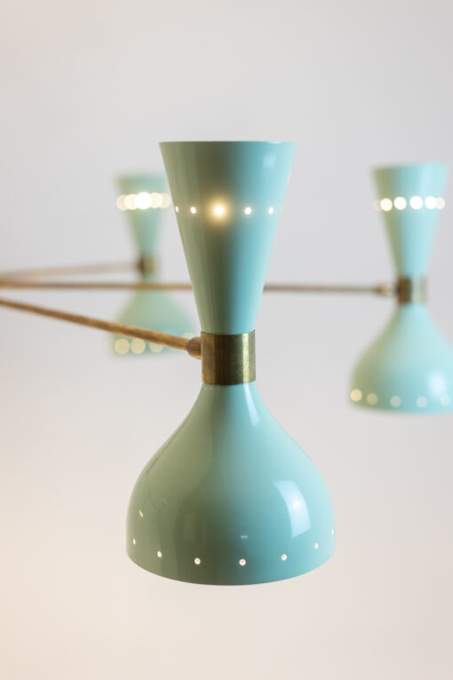 Italian Diabolo-Shaped Chandelier with 12 lights. Contemporary. - Image 6