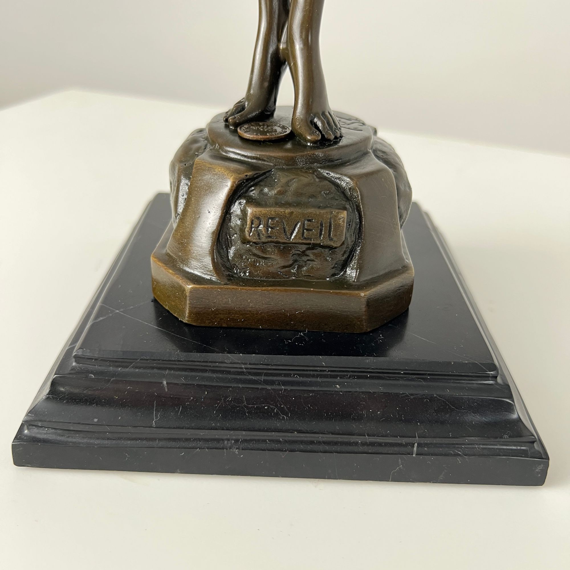 Art Deco Bronze Sculpture "Réveil", Signed ‘Philips’, Paris, 20th C. - Image 10