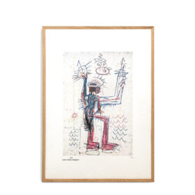 Numbered Basquiat Silkscreen Print, 1990s.