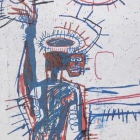 Numbered Basquiat Silkscreen Print, 1990s.