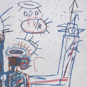 Numbered Basquiat Silkscreen Print, 1990s.