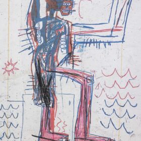 Numbered Basquiat Silkscreen Print, 1990s.