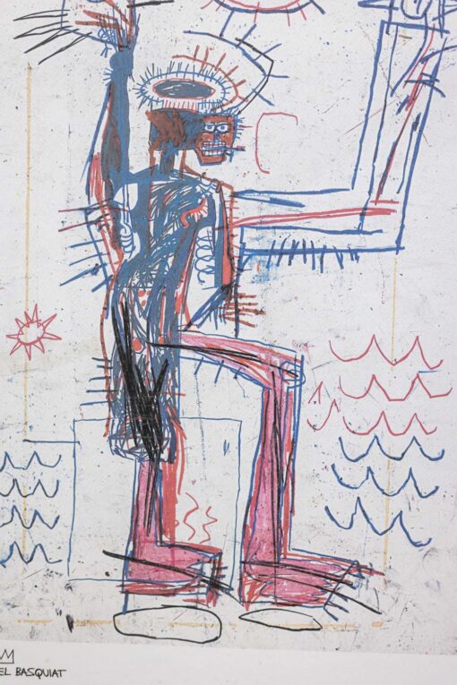 Numbered Basquiat Silkscreen Print, 1990s. - Image 5