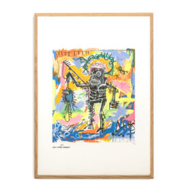 Color Silkscreen Print, Basquiat, 1990s.