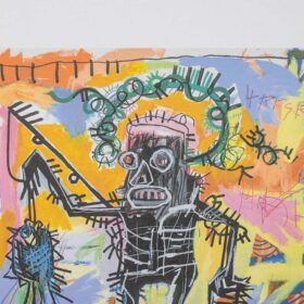 Color Silkscreen Print, Basquiat, 1990s.