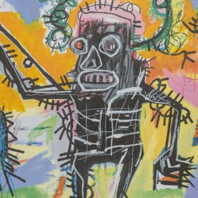 Color Silkscreen Print, Basquiat, 1990s.