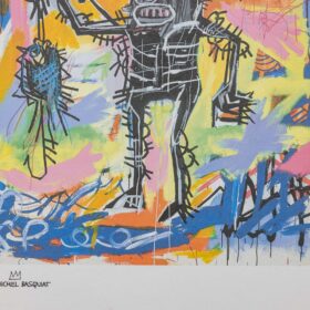 Color Silkscreen Print, Basquiat, 1990s.