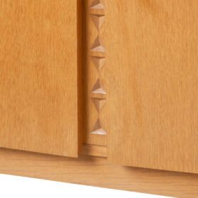 Oak Veneer Sideboard, 3 Doors and 4 Drawers, 1960s–70s