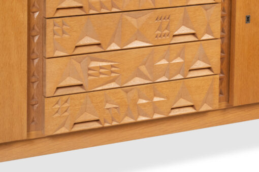 Oak Veneer Sideboard, 3 Doors and 4 Drawers, 1960s–70s - Image 6