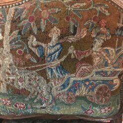 Baroque Sofa- detail of needlepoint covering right- Styylish