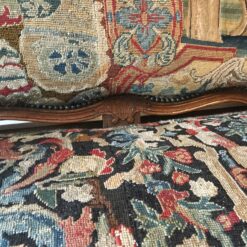 Baroque Sofa- detail of needlepoint covering back- Styylish