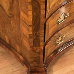European Baroque cabinet on bun feet with inlaid walnut veneer, circa 1750- Styylish