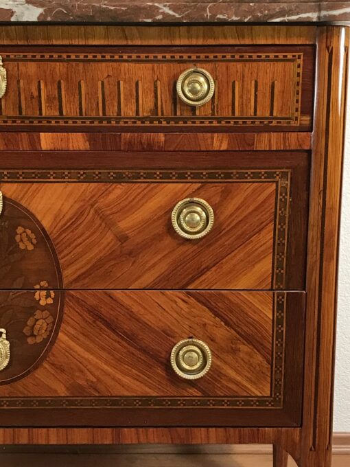Marquetry Louis XVI Chest of Drawers, France 1770 - Image 9