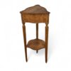 Small Louis XVI side table, France circa 1780, triangular shape with fluted legs- Styylish