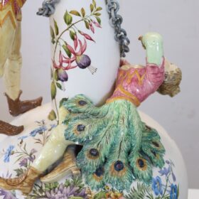 Early 20th Century Italian Majestic Ceramic Vase
