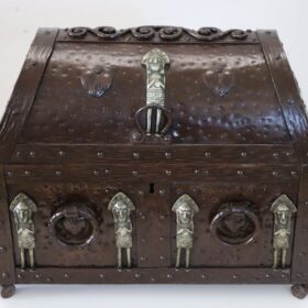 Italian Decorative Box, Early 20th Century, Gothic Style