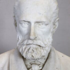 19th Century Antique Sculpture, Italian, White Marble