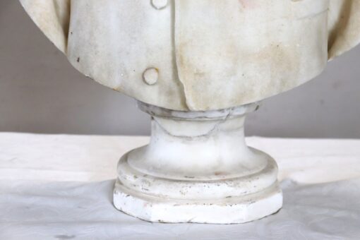 19th Century Antique Sculpture, Italian, White Marble - Image 4