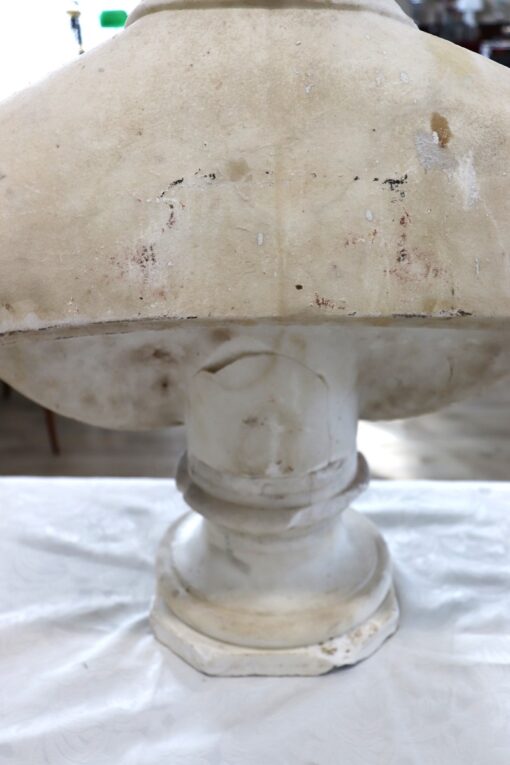 19th Century Antique Sculpture, Italian, White Marble - Image 8