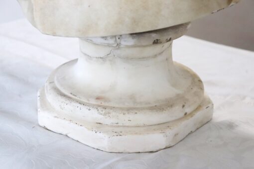 19th Century Antique Sculpture, Italian, White Marble - Image 14