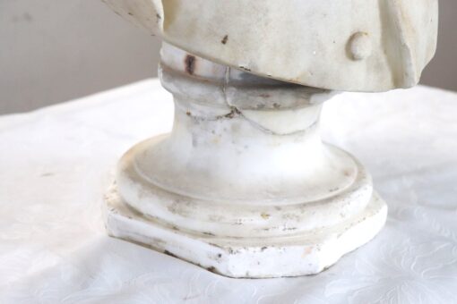 19th Century Antique Sculpture, Italian, White Marble - Image 15