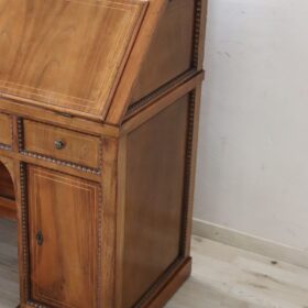 19th Century Antique Desk, Italian, Charles X, Walnut