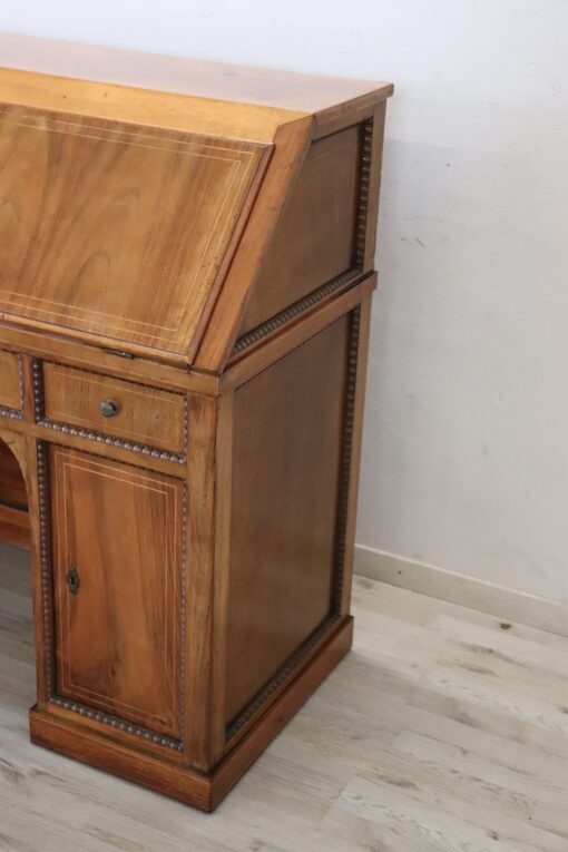 19th Century Antique Desk, Italian, Charles X, Walnut - Image 3