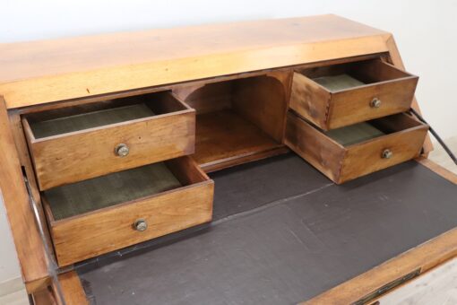 19th Century Antique Desk, Italian, Charles X, Walnut - Image 8