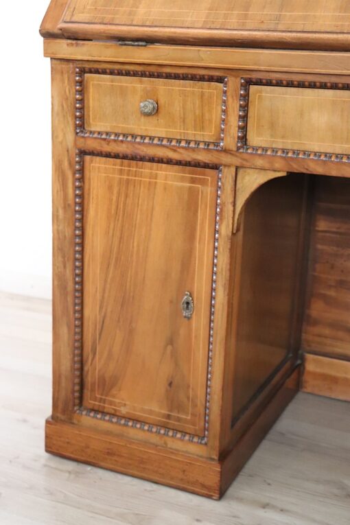 19th Century Antique Desk, Italian, Charles X, Walnut - Image 12