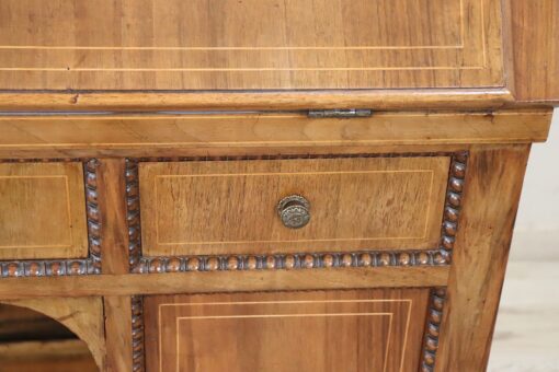 19th Century Antique Desk, Italian, Charles X, Walnut - Image 15
