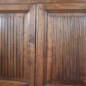 19th Century Antique Wardrobe, Italian, Solid Poplar