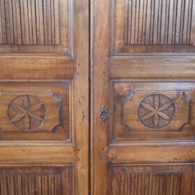 19th Century Antique Wardrobe, Italian, Solid Poplar