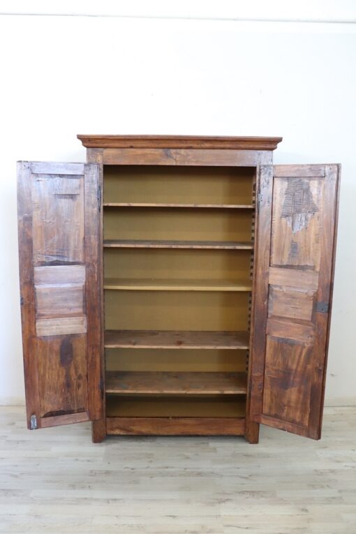 19th Century Antique Wardrobe, Italian, Solid Poplar - Image 9