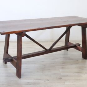 Antique Fratino Table, Early 19th Century, Italian, Solid Oak