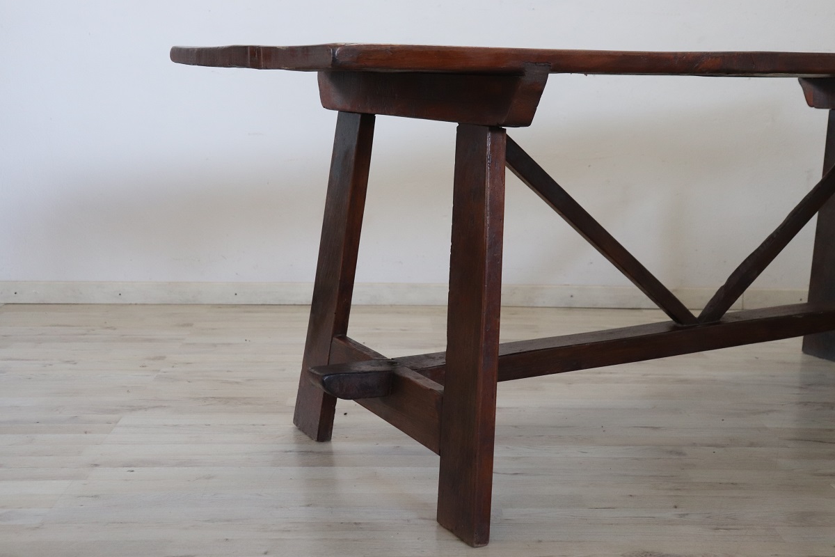 Antique Fratino Table, Early 19th Century, Italian, Solid Oak - Image 3