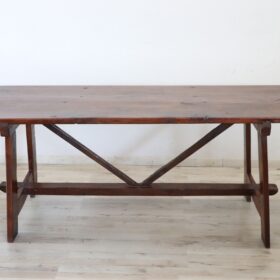 Antique Fratino Table, Early 19th Century, Italian, Solid Oak