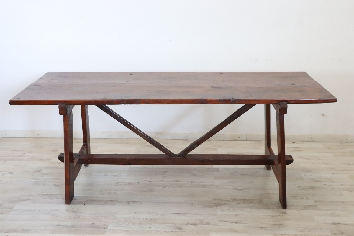 Antique Fratino Table, Early 19th Century, Italian, Solid Oak - Image 4
