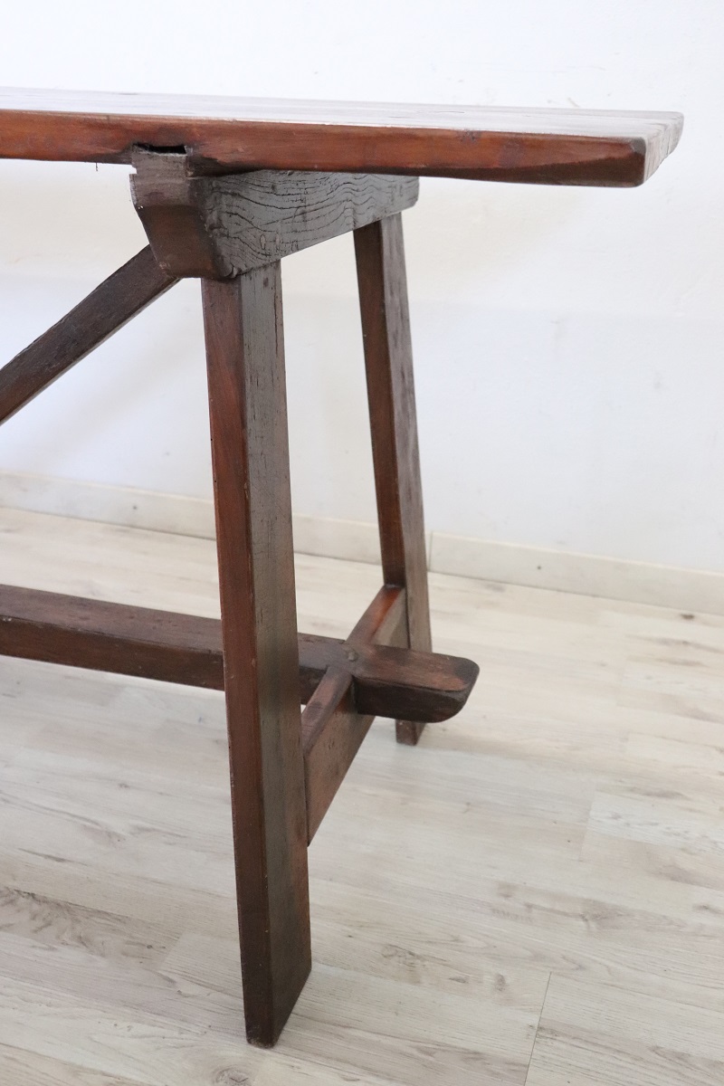 Antique Fratino Table, Early 19th Century, Italian, Solid Oak - Image 5